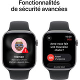 Apple Watch Series 11 GPS - 46mm - Boîtier Space Grey Aluminium  - Bracelet Black Sport Band - S/M