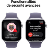 Apple Watch Series 11 GPS - 46mm - Boîtier Silver Aluminium  - Bracelet Purple Fog Sport Band - M/L