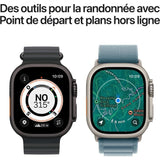 Apple Watch Ultra 3 GPS + Cellular - 49mm - Boîtier Natural Titanium  - Bracelet Natural Titanium Milanese Loop - Medium