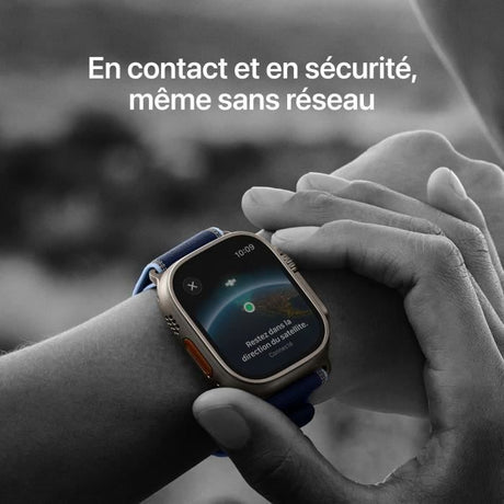 Apple Watch Ultra 3 GPS + Cellular - 49mm - Boîtier Black Titanium  - Bracelet Black Alpine Loop - Medium