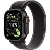 Apple Watch Ultra 3 GPS + Cellular - 49mm - Boîtier Black Titanium  - Bracelet Black/Charcoal Trail Loop - S/M