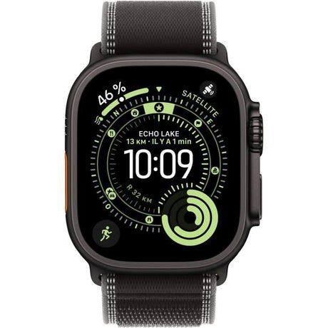Apple Watch Ultra 3 GPS + Cellular - 49mm - Boîtier Black Titanium  - Bracelet Black/Charcoal Trail Loop - M/L