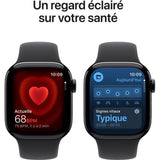 Apple Watch Series 11 GPS + Cellular - 42mm - Boîtier Jet Black Aluminium  - Bracelet Black Sport Band - M/L