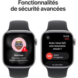 Apple Watch Series 11 GPS + Cellular - 42mm - Boîtier Space Grey Aluminium  - Bracelet Black Sport Band - S/M