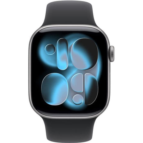 Apple Watch Series 11 GPS + Cellular - 42mm - Boîtier Space Grey Aluminium  - Bracelet Black Sport Band - M/L