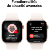 Apple Watch Series 11 GPS + Cellular - 42mm - Boîtier Rose Gold Aluminium  - Bracelet Light Blush Sport Band - M/L