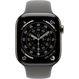 Apple Watch Series 11 GPS + Cellular - 42mm - Boîtier Natural Titanium  - Bracelet Stone Grey Sport Band - M/L
