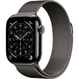 Apple Watch Series 11 GPS + Cellular - 42mm - Boîtier Slate Titanium  - Bracelet Slate Milanese Loop