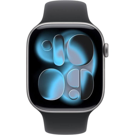 Apple Watch Series 11 GPS + Cellular - 46mm - Boîtier Space Grey Aluminium  - Bracelet Black Sport Band - M/L