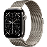 Apple Watch Series 11 GPS + Cellular - 46mm - Boîtier Natural Titanium  - Bracelet Natural Milanese Loop - M/L
