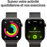 Apple Watch Series 11 GPS + Cellular - 46mm - Boîtier Slate Titanium  - Bracelet Slate Milanese Loop - M/L