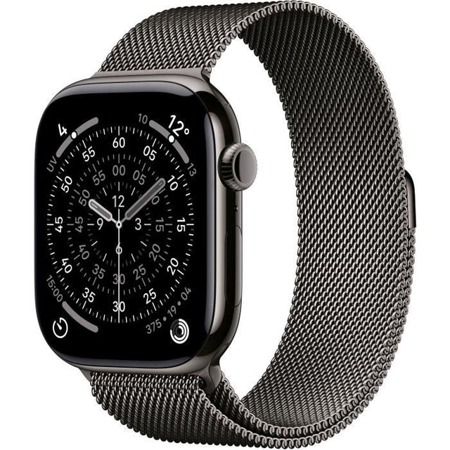 Apple Watch Series 11 GPS + Cellular - 46mm - Boîtier Slate Titanium  - Bracelet Slate Milanese Loop - M/L
