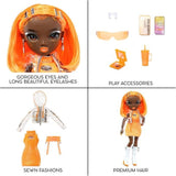 Rainbow High S23 Fashion Doll - Poupée 27 cm Michelle St Charles (Orange Fluo) - 1 tenue, 1 paire de chaussures et des accessoires