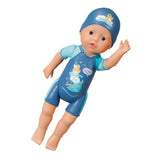 Poupon - BABY BORN -  Ma premiere nage - Poupée garçon 30 cm - Tenue non détachable et bonnet - Jouet de bain - Des 1 an