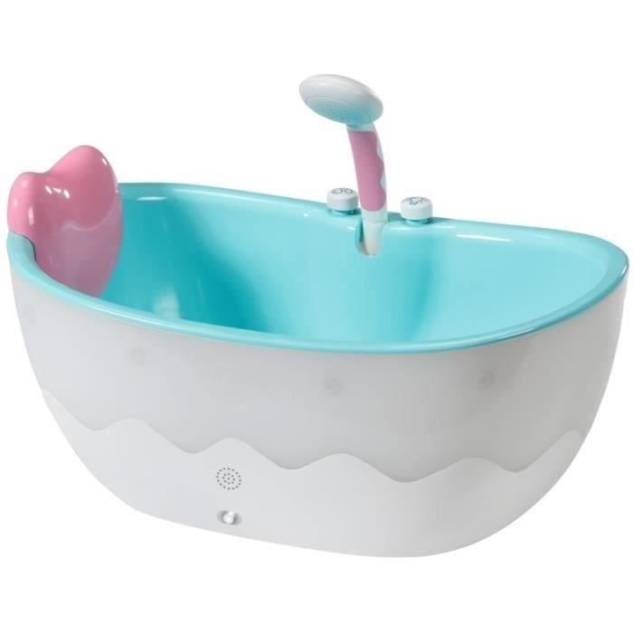 BABY BORN - Baignoire pour poupée - Effets lumineux et sonores - Canard de bain amovible - Des 3 ans et plus