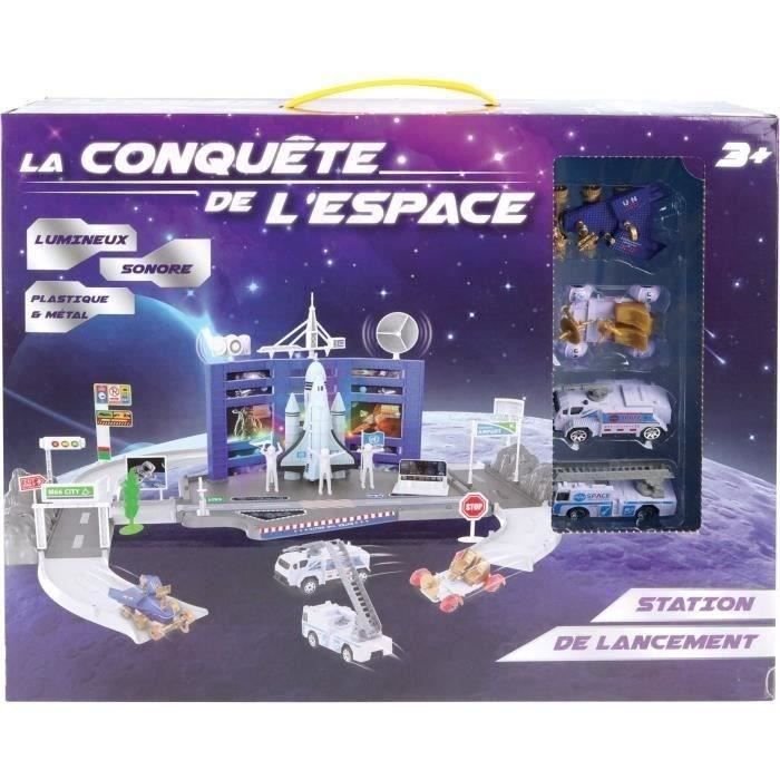 Station lancement navette espace - MGM - 3 véhicules métal - Stickers offerts