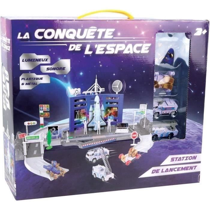 Station lancement navette espace - MGM - 3 véhicules métal - Stickers offerts