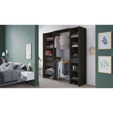 Kit dressing extensible - L192 x P50 x H205 cm - Décor Chene Waterford - MIAMI