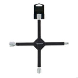 Clé en croix démonte-roue - MICHELIN - 17/19/21mm et carré 1/2 - Renforcée - Revetement mousse antiglisse - Acier inoxydable HQ