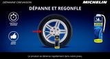 Dépanne crevaison - MICHELIN - Répare et Regonfle sans démontage - 500ml