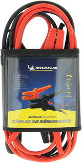 Câbles de démarrage - MICHELIN - 16mm2 de section - longueur de 3m - moteurs a essence de cylindrée maximale 2,5L