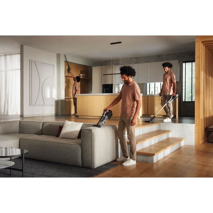 Aspirateur Balai sans fil - MIELE Duoflex HX1 TotalCare - Aspiration puissante - 2 positions en acces direct - Léger et compact