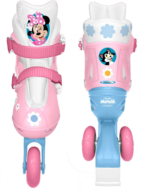 Patins en ligne 2-en-1 - MINNIE - Fille - Rose - Taille 27-30