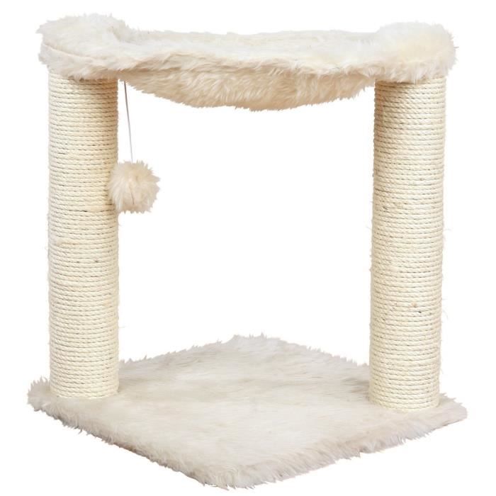 TRIXIE Arbre a chat griffoir Hamac 50 cm creme