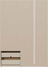 Armoire de chambre - Sable et Chene - 3 portes battantes - L144,4 x P58,8 x H200,1 cm - MOKKARIS