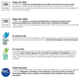 CONFORT DESIGN Gari Matelas 140 x 190 - Ep. 23 cm - Polylatex dont latex naturel - Hypoallergénique - Réversible -Fabriqué en France