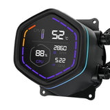 COOLER MASTER - MasterLiquid Core Nex Digital 240 Black ARGB - MLX-D24M-A18PA-RD - Watercooling - Ventilateur Ø 120 mm