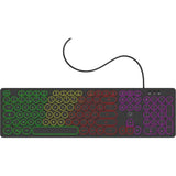 Clavier filaire RGB - MOBILITY LAB - ML306858 - AZERTY - RÈtro-Èclairage multicolore - Touches rondes