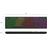 Clavier filaire RGB - MOBILITY LAB - ML306858 - AZERTY - RÈtro-Èclairage multicolore - Touches rondes