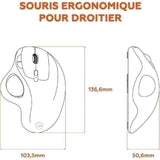 Souris sans fil - MOBILITY LAB - Trackball - Noir