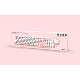 Combo sans fil clavier + souris - MOBILITY LAB - Pure Color - Rose - Design ergonomique - Frappe discrete