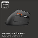 Souris ergonomique - Sans fil - MOBILITY LAB - ML314259 - Noir
