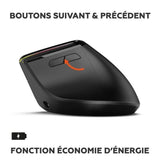 Souris ergonomique - Sans fil - MOBILITY LAB - ML314259 - Noir