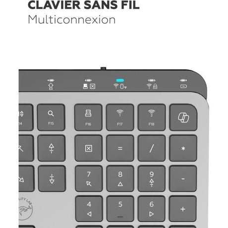 Clavier - Touches plates - MOBILITY LAB - KP450W - Full-size - AZERTY - Sans rétroéclairage