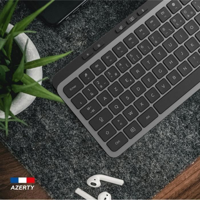 Clavier - Touches plates - MOBILITY LAB - KP450W - Full-size - AZERTY - Sans rétroéclairage