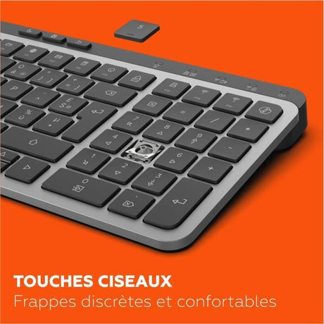 Clavier - Touches plates - MOBILITY LAB - KP450W - Compact - AZERTY - Sans rétroéclairage