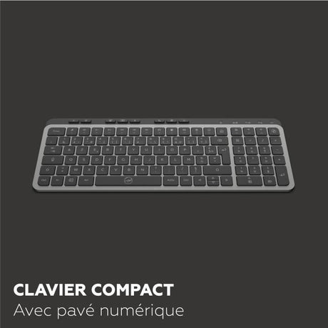 Clavier - Touches plates - MOBILITY LAB - KP450W - Compact - AZERTY - Sans rétroéclairage