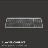 Clavier - Touches plates - MOBILITY LAB - KP450W - Compact - AZERTY - Sans rétroéclairage