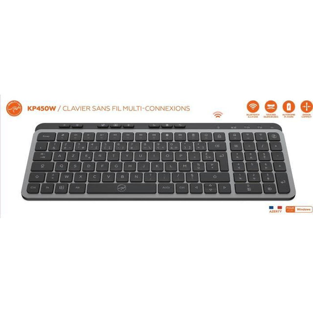 Clavier - Touches plates - MOBILITY LAB - KP450W - Compact - AZERTY - Sans rétroéclairage