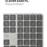 Clavier - Touches plates - MOBILITY LAB - KP430W - Full-size - AZERTY - Sans rétroéclairage