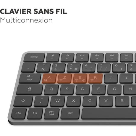 Clavier - Touches plates - MOBILITY LAB - KP430W - Mini - AZERTY - Sans rétroéclairage