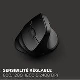 Ensemble clavier souris sans fil - Ergonomique - MOBILITY LAB - C30W - Noir