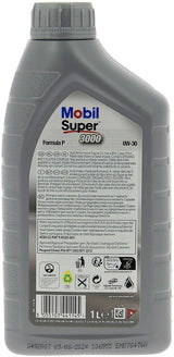Huile moteur 0W-30 Synthétique - MOBIL - Super 3000 - Formula-P -bidon 1L -  haute performance