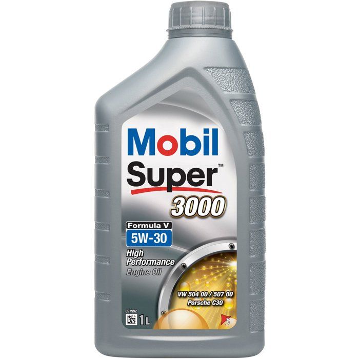 Huile moteur 5W-30 Synthétique - MOBIL - Super 3000 - Formula-V -bidon 1L -  haute performance anti-pollution