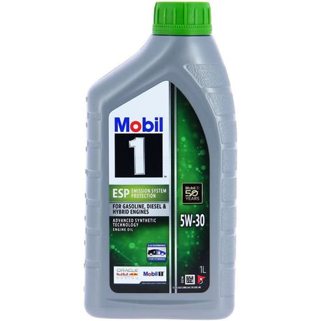 Huile moteur 5W-30 ESP Synthétique - MOBIL 1 - Formula-P  -bidon 1L -  Essence & Diesel - Nettoyante