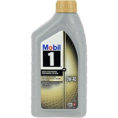 Huile moteur 5W-40 FS Synthétique - MOBIL 1 -bidon 1L -  Ultra haute performance - anti-pollution